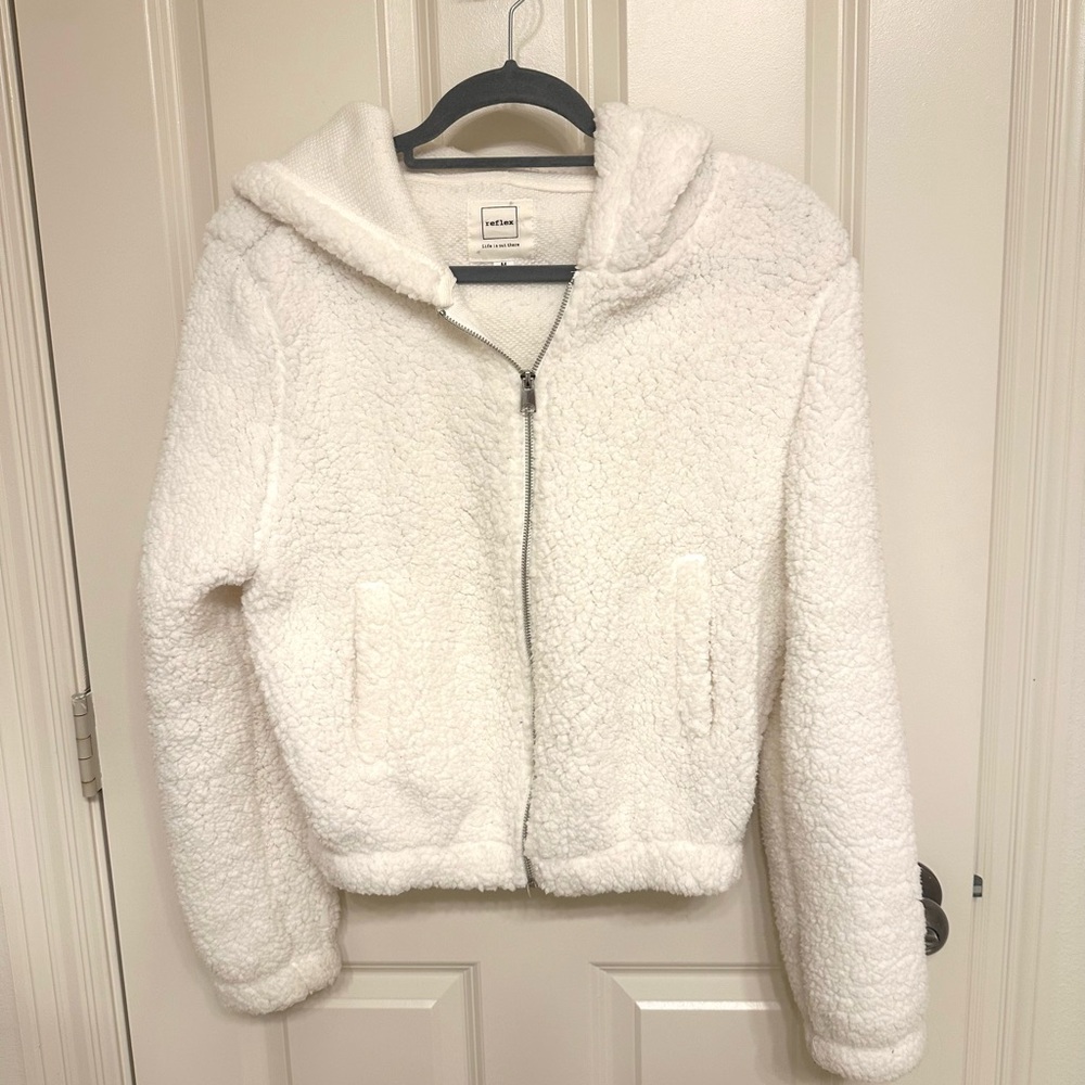 Reflex Women's White Sherpa Jacket
